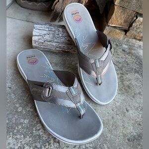 Earth Spirit Comfort Footbed Thong Flip Flop Sandals Sz-10.  ‎  W